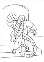 coloriage la salamandre ennemi de captain america